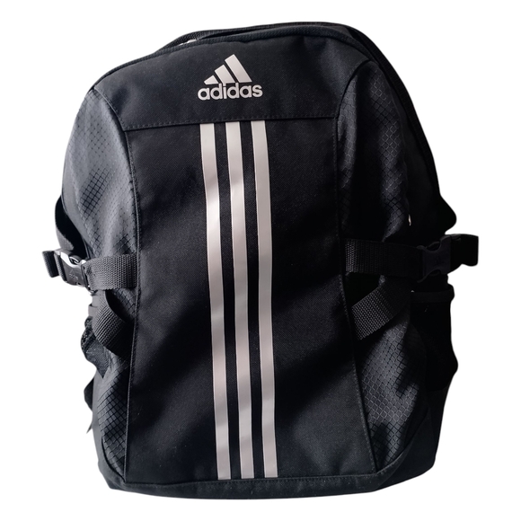 Adidas Power II Polyester Backpack (Black/Silver) - Picture 1 of 6